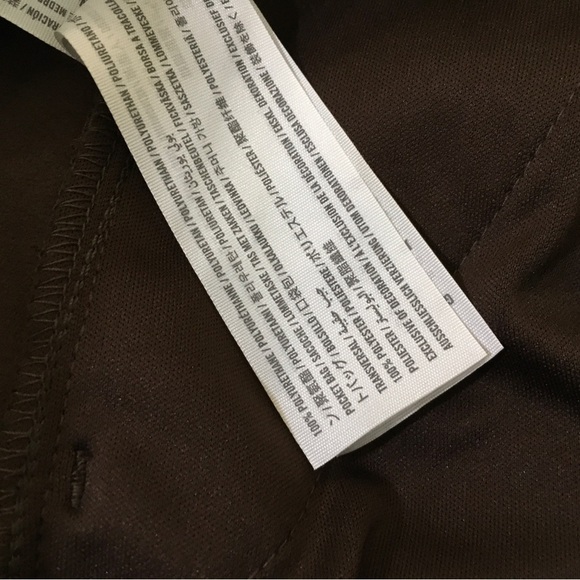 New Abercrombie & Fitch Vegan Leather Shorts Hi Waist Dark Brown Large - Picture 5 of 8